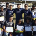 Jogadores do Corinthians e jovens da Aliança de Taipas