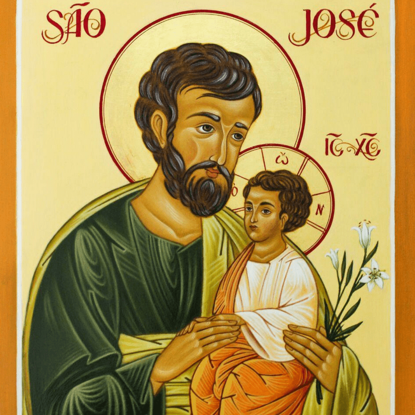 Ícone de São José e o Menino Jesus