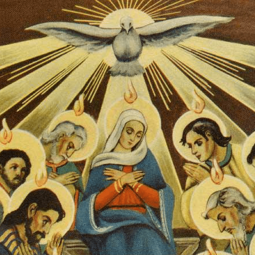 Ícone de Maria no Pentecostes