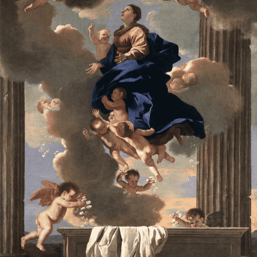 Pintura de Maria Assunta aos Céu