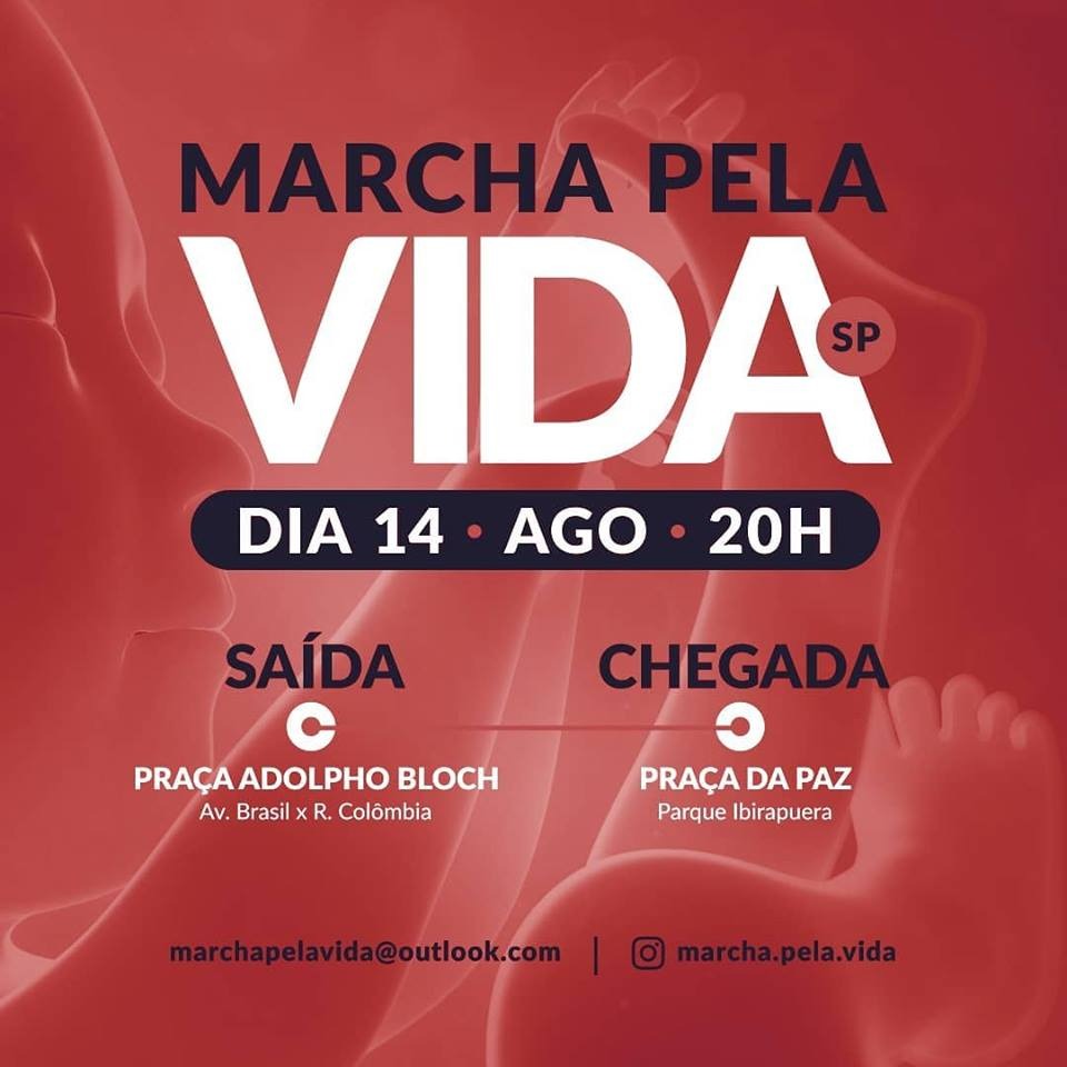 banner da Marcha pela Vida