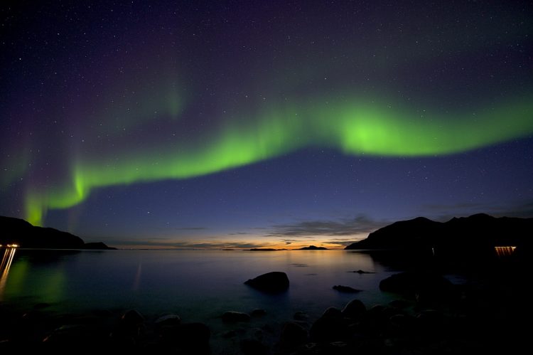 Céu da Aurora Boreal