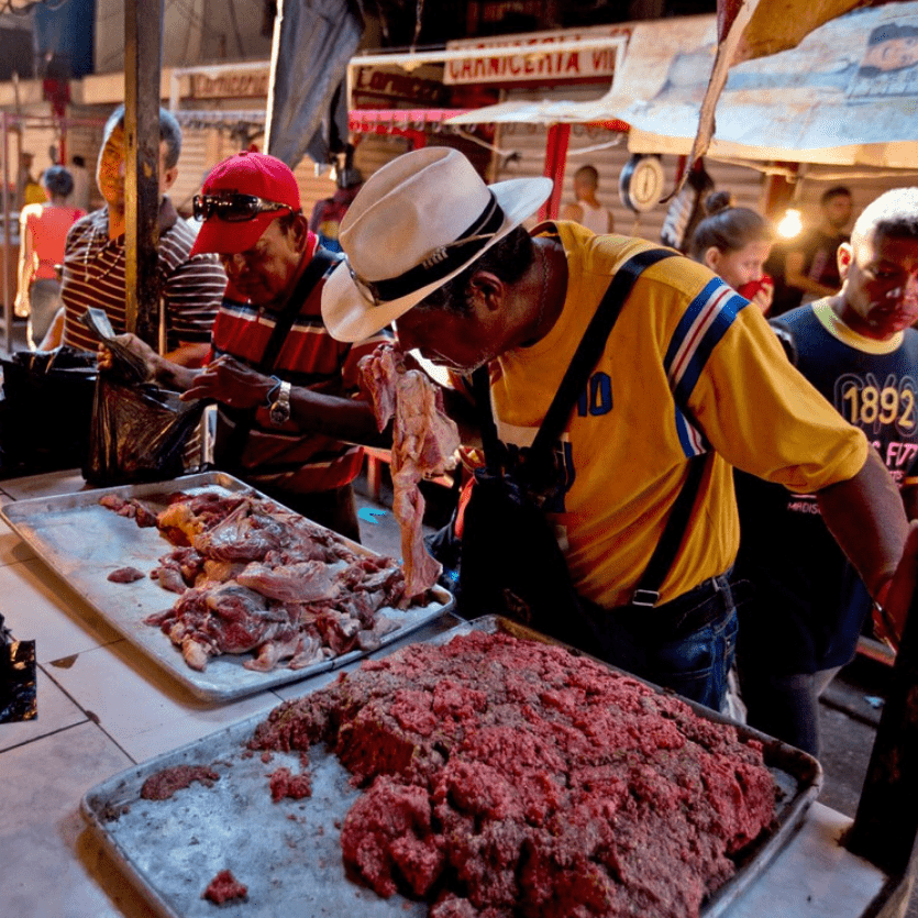 Mercado de carnes na Venezuela