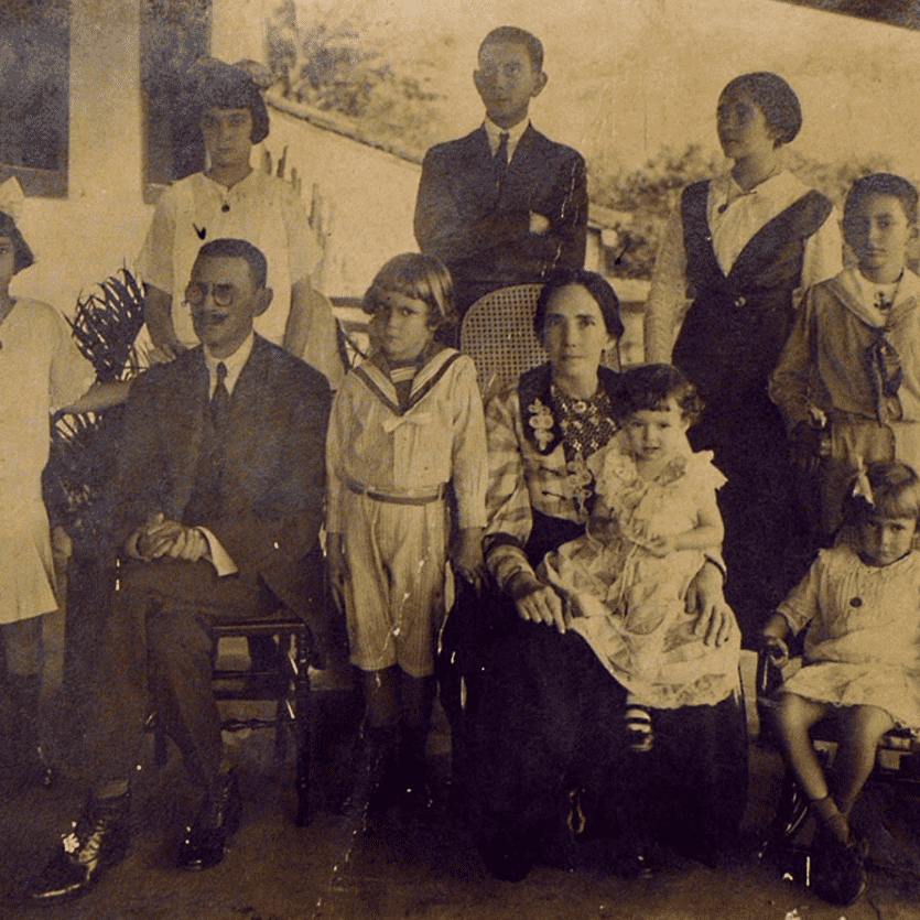 Foto antiga da família Albuquerque