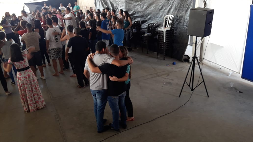 Momento de oração no TK em Sorocaba.