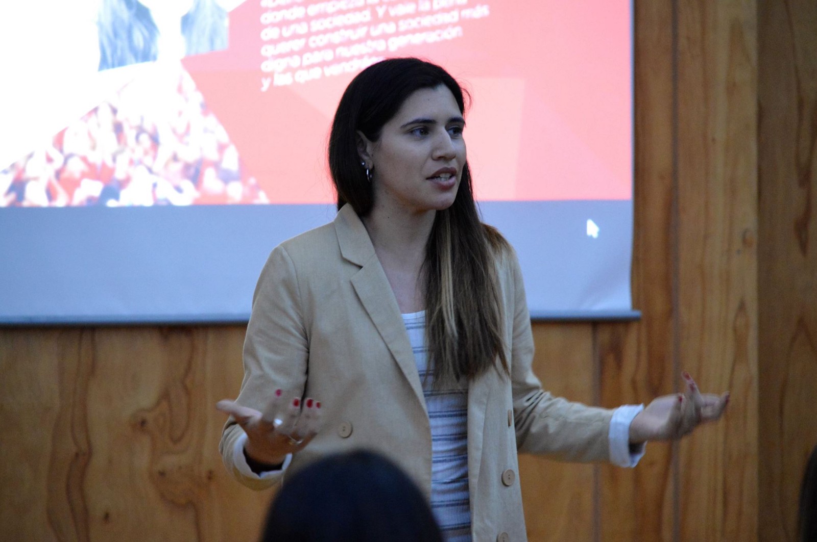 Ana Belén Mármora, líder jovem pró-vida.