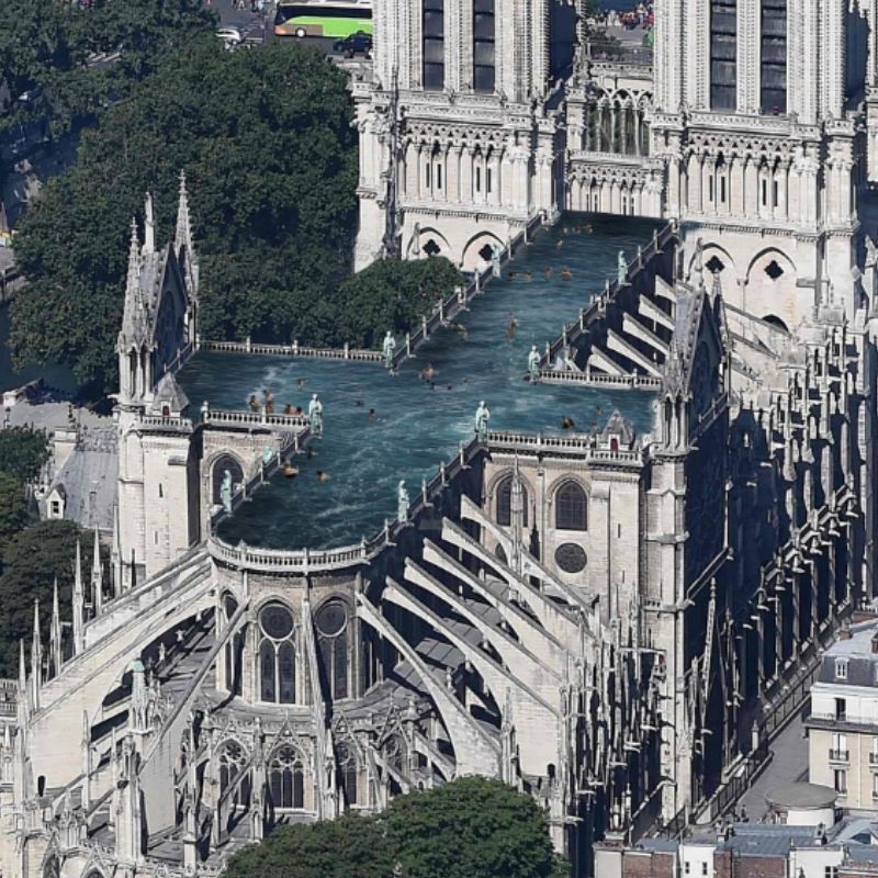 Notre Dame-piscina