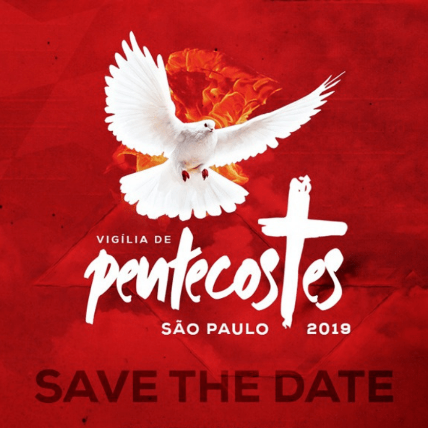 Banner da Vigília de Pentecostes na Arquidiocese de São Paulo