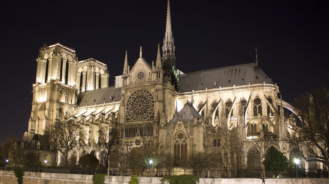 catedral-notre-dame vista panorâmica