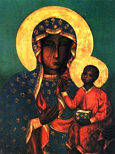 Imagem da Czarna Madonna, a Senhora Negra.